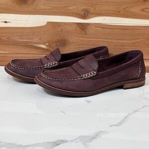 Sperry Leather Loafers Casual Comfort Dress‎ Shoes Burgundy Size 9.5